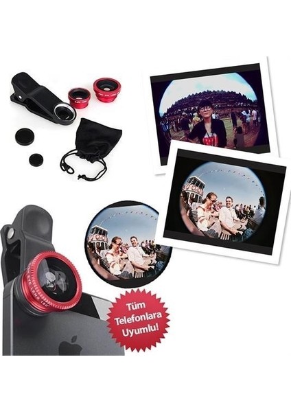 ® Balık Gözü Cep Telefonu Lensi (Tüm Modellere Uyumlu) fiyatları