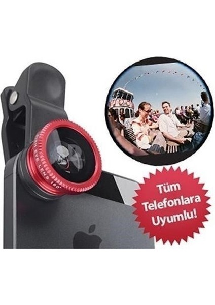 ® Balık Gözü Cep Telefonu Lensi (Tüm Modellere Uyumlu) modelleri