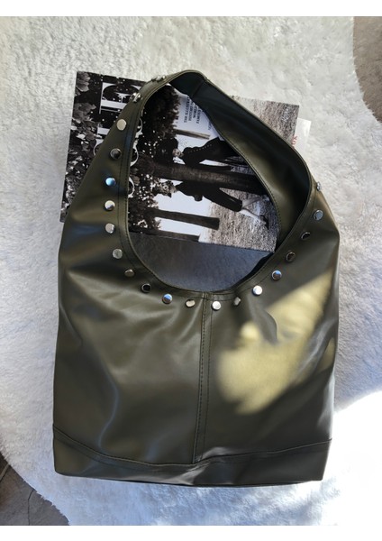 Zımba Detaylı Yumuşak Deri Omuz Çantası fiyatları