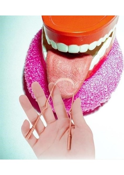 ® Bakır Oil Pulling Yağ Çekme Dil Plak Temizleme Aleti Dil Fırçası Sıyırıcı Dil Kaşığı fırsatları