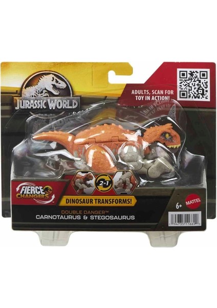 HLP05 Jurassic World Değişim Serisi - Çifte Tehlike Dinozor Figürleri modelleri