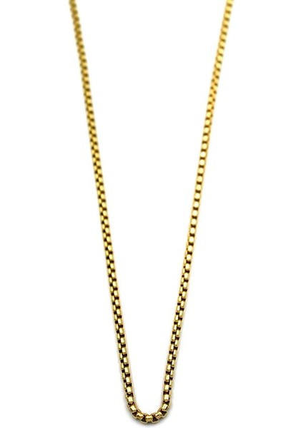 Yılan Zincir Kolye - 45 cm - Altın