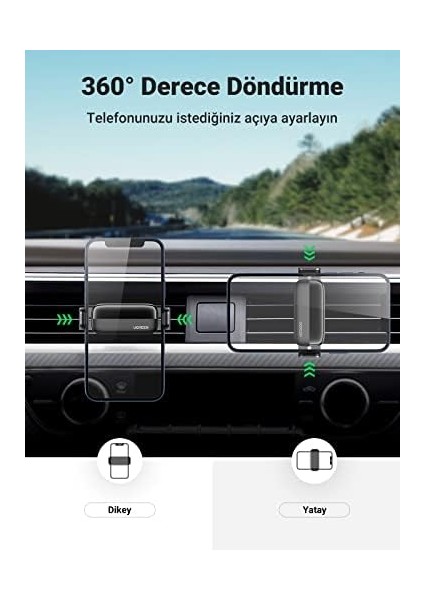 Araç Telefonu Tutucu Döndürme Kol ile Uyumlu (Siyah) fiyatları