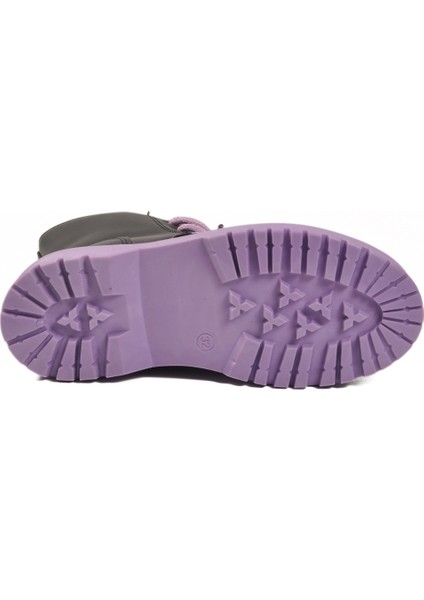 Siyah-Mor Fermuarlı Içi Polarlı Çocuk Bot Dale 05 F indirimleri