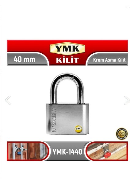 Krom Tip Asma Kilit -40MM fiyatları