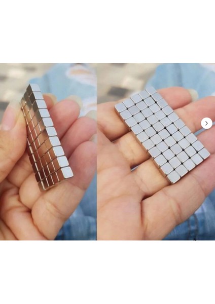 [27 Adet] Neodyum Mıknatıs Boy: 5mm En: 5mm Kalınlık: 5mm [5X5X5] Ndfeb Güçlü Mıknatıs – Küp [N002]