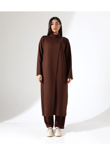 Kadın Yumuşak Modal Asimetrik Boğazlı Büyük Beden Takım fiyatları