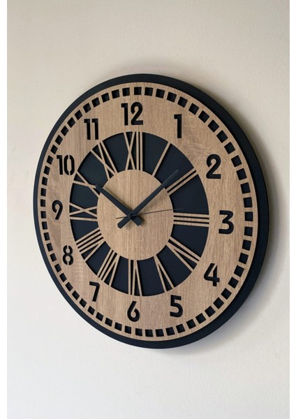 Modern Ahşap Duvar Saati Sağlam **çok Şık** ve Birarada..no:62 modelleri