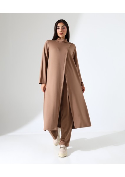 Kadın Yumuşak Modal Asimetrik Boğazlı Büyük Beden Takım fiyatları