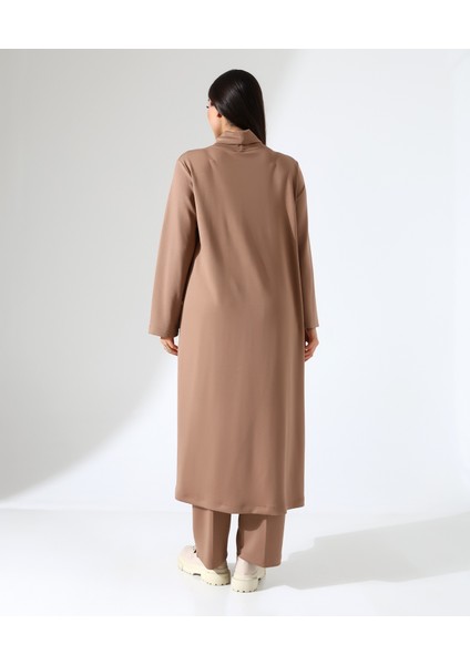 Kadın Yumuşak Modal Asimetrik Boğazlı Büyük Beden Takım