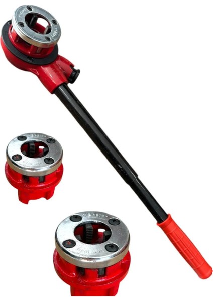 Boru Pafta Takımı 4 Lü Set Çantalı 1/2 - 3/4 - 1'' - Pafta Kolu fiyatları