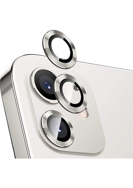 Ally Iphone 12 - 12 Mini 3D Metal Çerçeveli Kamera Lens KORUYUCU-(5775) - A589H549-M66589 fiyatları