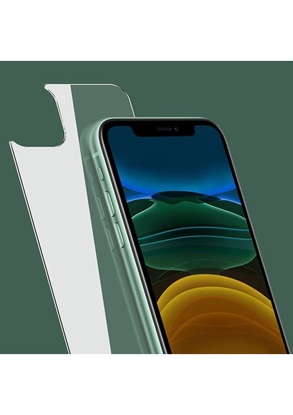 Ally Iphone 11 6.1 Inch Tempered Arka Kırılmaz Cam KORUYUCU-(5775) - A007H564-M80007 fırsatları