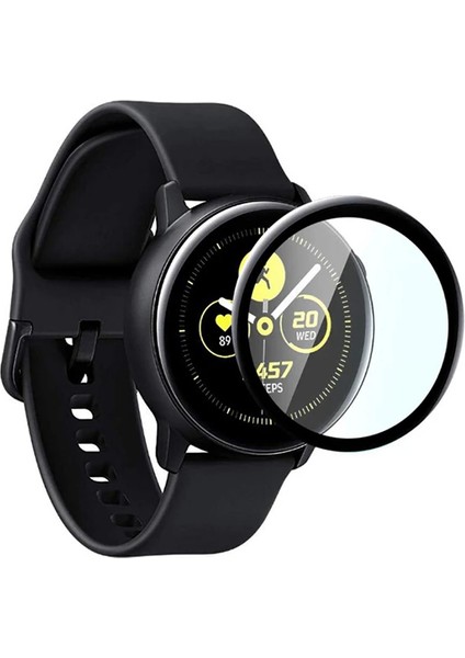 Sm Galaxy Watch Active 2 44MM 3D Kavisli Pc+Pmma Ekran KORUYUCU-(5775) - A768H935-M87768