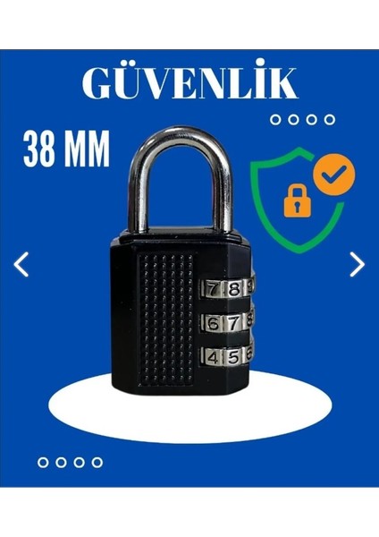 Şifreli Asma 38MM Kilit Bavul Çanta Dolap Sandık Kiliti fiyatları