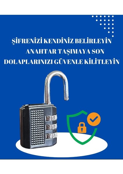 Şifreli Asma 38MM Kilit Bavul Çanta Dolap Sandık Kiliti indirimleri