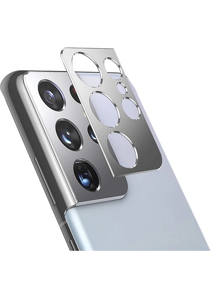 Sm Galaxy S21 Ultra 3D Metal Kamera Koruyucu Metal LENS-(5775) - A606H004-M72606 fiyatları