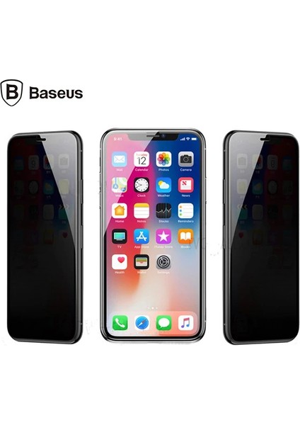 Baseus Iphone 11 Pro Max- Xs Max 3D Anti-Peep Privacy Gizlilik Cam Ekran Koruyucu-( - A397H607-M57