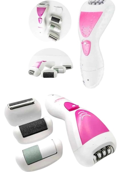 4 Başlıklı Lazer Öncesi Kısaltma Epilasyon Aleti Epilatör Çok Amaçlı modelleri
