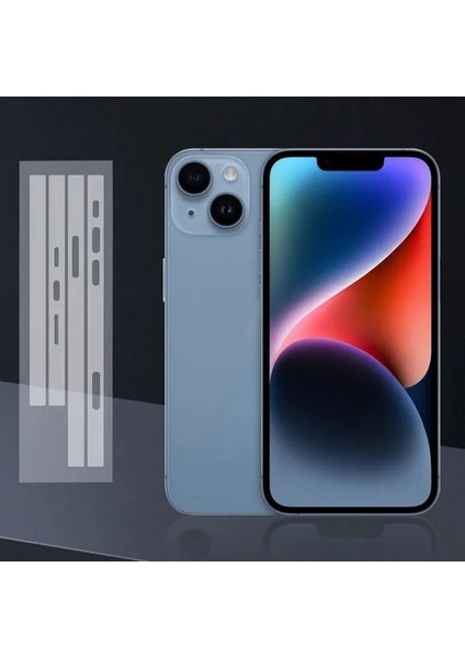 Ally iPhone 15 Hidrojel Hayalet Yan Alt Üst Kaplama Koruyucu FILM-(5775) - A765H072-M39765