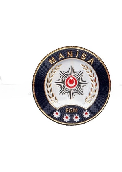 Manisa Polis Kol Arması 3D Plastik Tpu, Yeni Tip, Cırtlı, Standart Ölçü, 1.sınıf Kalite