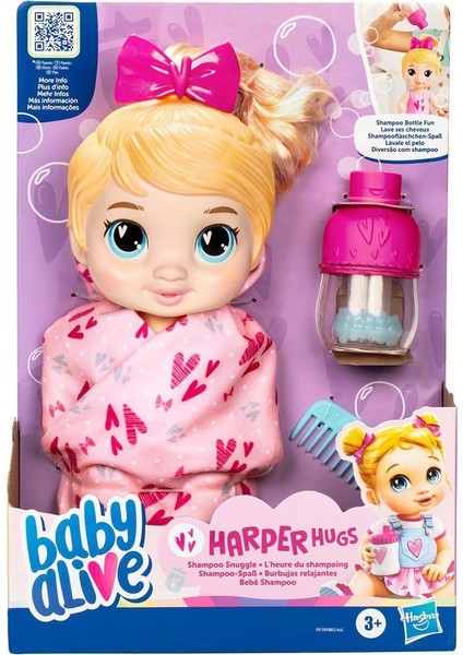 F9119 Baby Alive Şampuan Sevgisi Sarışın Bebek +3 Yaş
