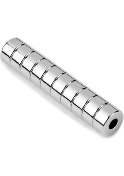 [1 Adet] Neodyum Mıknatıs Dış Çap: 18MM Iç Çap: 5mm Kalınlık: 10MM [D18X5X10] Güçlü Mıknatıs [N125] fiyatları