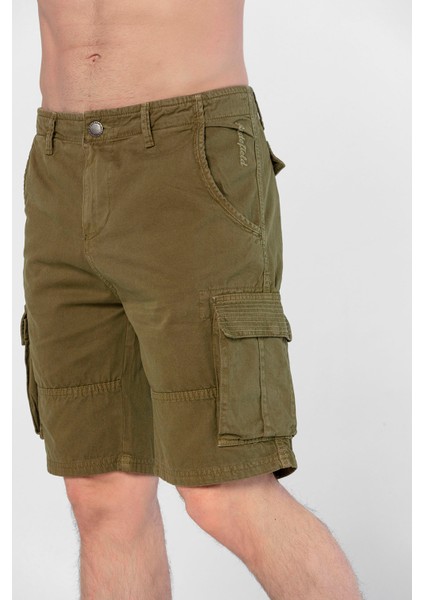 Erkek Kargo Şort Clints Haki