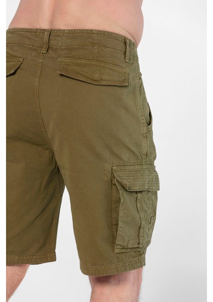 Erkek Kargo Şort Clints Haki