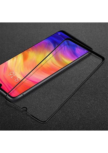 Xiaomi Redmi Note 7 Full Glue Tempered Full Cam Ekran KORUYUCU-(5775) - A858H875-M06858
