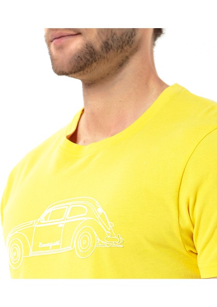 Truth Erkek Sarı Tişört
