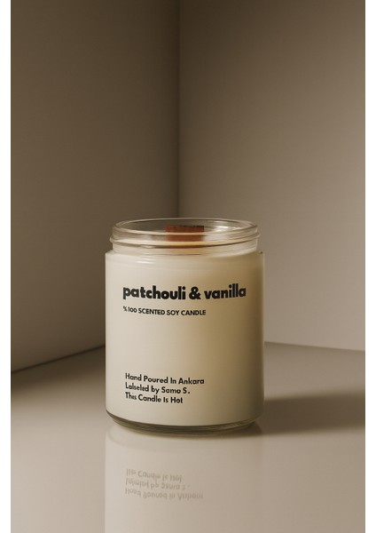 : Patchouli & Vanilla : Cam Kavanozda Kokulu %100 Soya Mum (Paçuli, Kakule, Vanilya, Sandal, Kiraz Çiçeği) modelleri