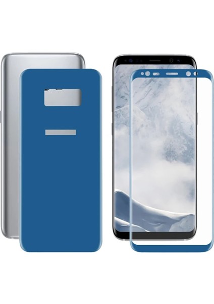 Ally Samsung Galaxy S8 Için Kavisli Full Ön Arka Cam KORUYUCU-(5775) - A885H590-M64885