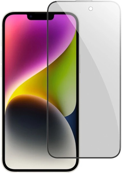 Ally iPhone 14 Privacy Hayalet Full Koruma Tempered Cam Ekran KORUYUCU-(5775) - A949H171-M68949