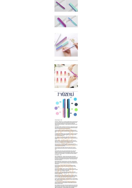 Hsnet 7 Yüzeyli Tırnak Törpü ve Parlatma Blok Sünger Solingen Professional - A197H298-M65197 fiyatları