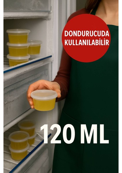 100’LÜ SET-120 ml Kendinden Kapaklı Şeffaf Sosluk – Sızdırmaz, Sıcağa Dayanıklı, Tekrar Kullanılabilir fiyatları