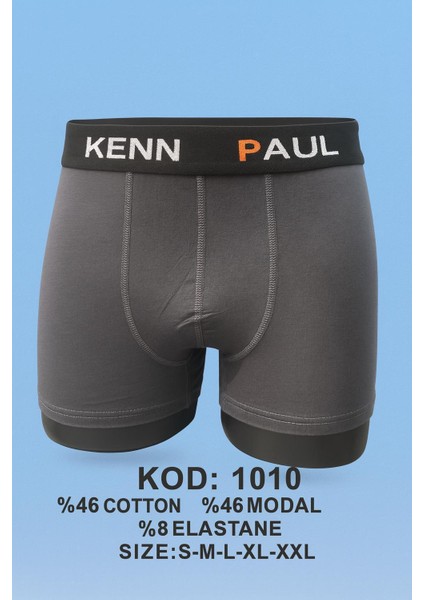 Kenn Poul MODAL3LÜ Düz Renk Boxer modelleri