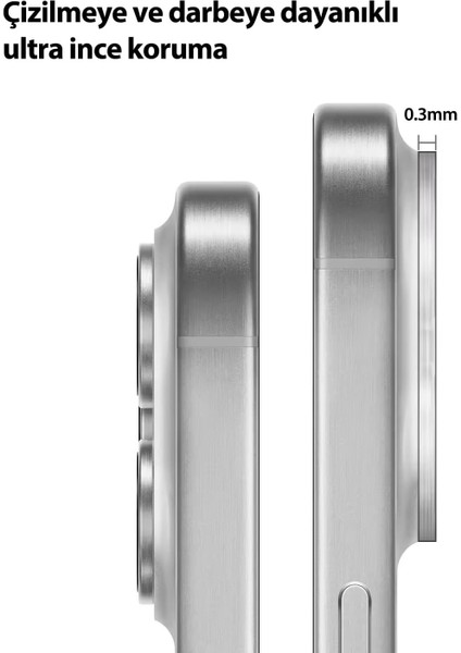 Apple iPhone 17 Pro Uyumlu Tam Kaplayan Kamera Lens modelleri
