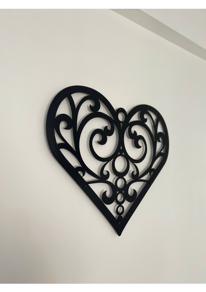 Desenli Kalp Figürlü Metal Tablo Iı | Romantik Duvar Dekoru indirimleri