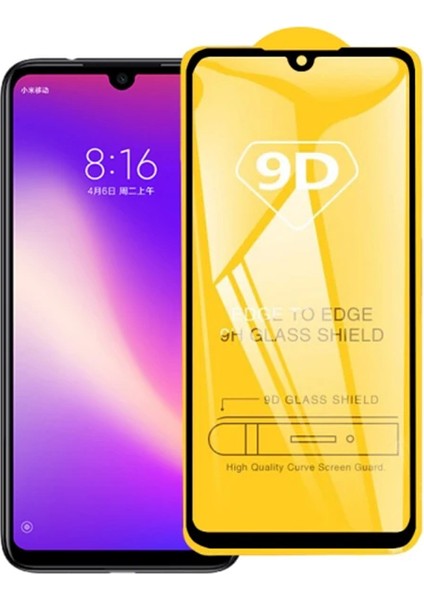 Xiaomi Redmi Note 7 9d Full Glue Tempered Cam Ekran KORUYUCU-(5775) - A205H585-M25205