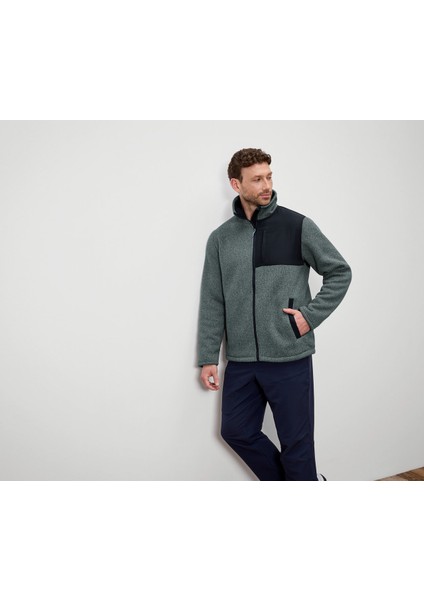 Erkek Termal Örgü Polar Ceket, Adaçayı modelleri