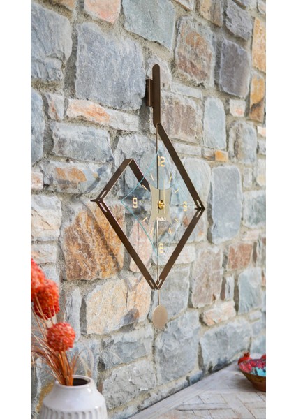 Eksen Bronz Modern | Bablo Premium Duvar Saatleri