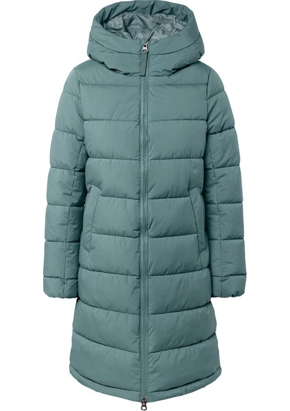 Kadın Kapitone Mont, Kapüşonlu, Adaçayı