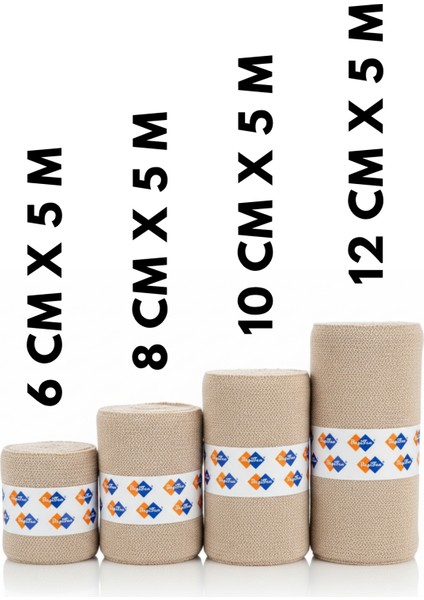 BagiLenf Kompresyon Bandajı | 5m | Gergin | Kısa Germeli Bandaj | %100 Pamuk fırsatları