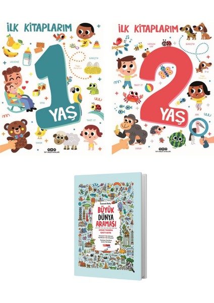 Ilk Kitaplarım 1 ve 2 Yaş Seti (Büyük Dünya Araması Hediyeli)