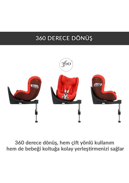Sirona Zi Isize Plus (360 Derece Dönen Adac Ödüllü Isofix Oto Koltuğu 0-18 Kg) modelleri