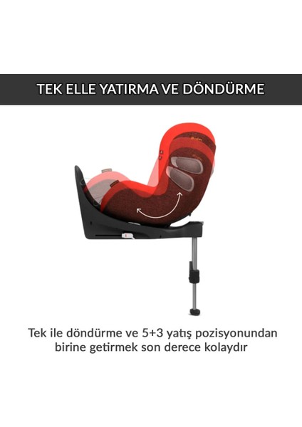 Sirona Zi Isize Plus (360 Derece Dönen Adac Ödüllü Isofix Oto Koltuğu 0-18 Kg)