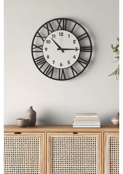 Modern Ahşap Duvar Saati Sağlam **çok Şık** ve Birarada..no:64