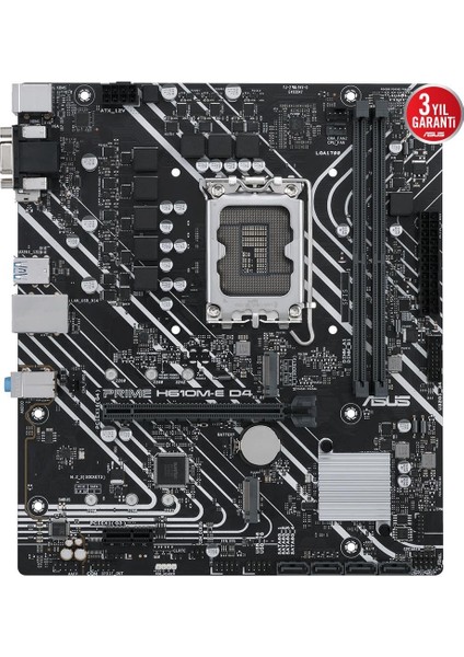Prıme H610M-E D4 Csm 2xddr4 Hdmı/dp 2xm.2 1xglan 1700P Anakart fiyatları