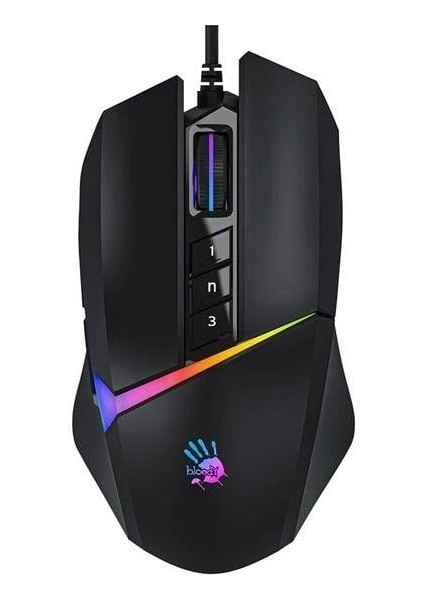 A4 Tech Bloody W60 Max USB Siyah Rgb 10KCPI Mouse